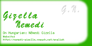 gizella nemedi business card